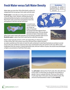 Density of Salt Water