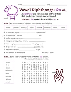 Vowel Diphthongs: OU #2