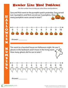 Halloween Math Word Problems