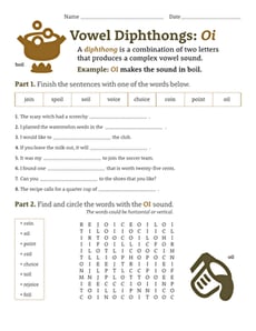 Vowel Diphthongs: OI