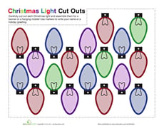 Christmas Light Cut Outs