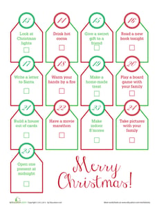 Advent Calendar Activities #2