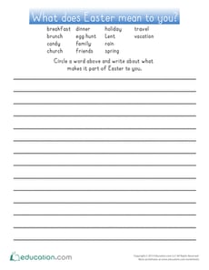 What Does Easter Mean to You?