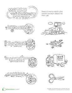 Job-Object Matching Game