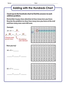 Adding with the Hundreds Chart
