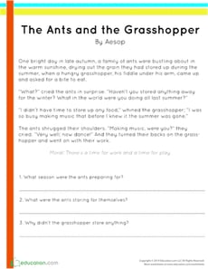 The Ants and the Grasshopper