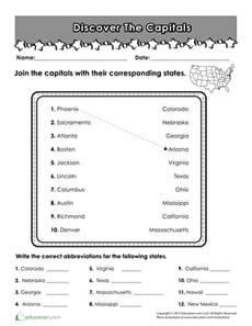 Learning U.S. Capitals