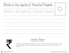 Himachal Pradesh Cursive Practice