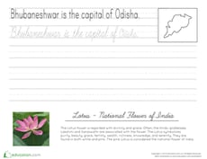 Odisha Cursive Practice