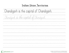 Chandigarh Cursive Practice