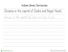 Dadra and Nagar Haveli Cursive Practice