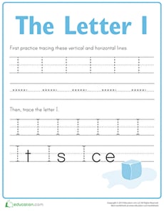 Practice Tracing the Letter I