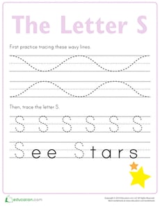 Practice Tracing the Letter S