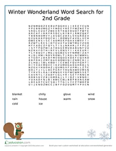 Wonder in the Winter: Word Search