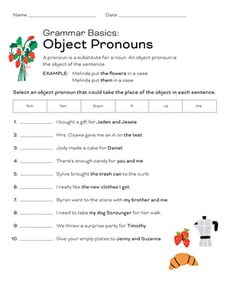 Grammar Basics: Object Pronouns
