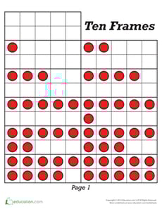 Practice with Ten Frames