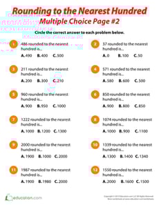 Learn to Round Up and Down