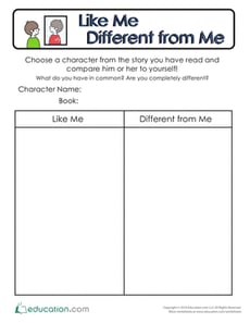 Like or Different Character Comparison