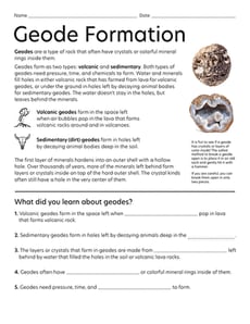 Geode Formation
