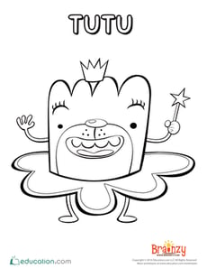 Tutu Coloring Page