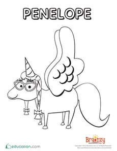 Penelope Coloring Page
