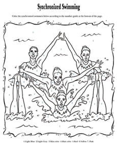 Synchronized Swimming Color-by-Number