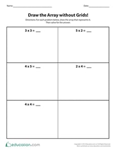 Drawing Arrays without Grids