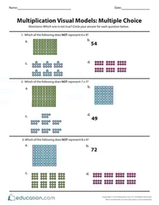 Using Visual Models for Multiplication Practice