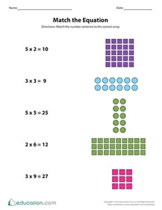 Matching Arrays to Equations