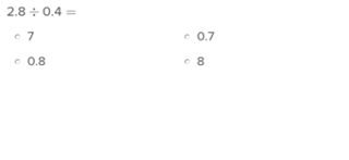 Decimal Division to the Tenths