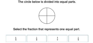 2D Shapes and Fractions with Equal Areas