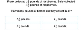 Adding Mixed Number Fractions