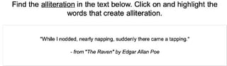 Alliteration