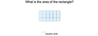 Area of a Rectangle Using Square Units