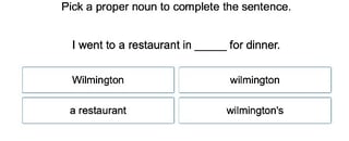 Capitalization: Proper Nouns 1