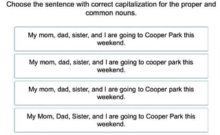 Capitalization: Proper Nouns 3