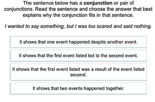 Conjunctions 3