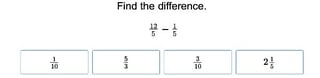 Subtracting Fractions With Like Denominators 2