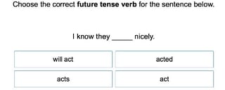 Future Tense Verbs 1