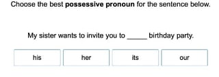 Possessive Pronouns 2