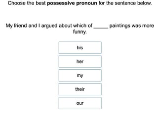 Possessive Nouns 3