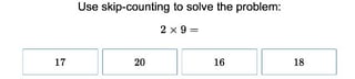 One-Digit Multiplication with Skip-Counting
