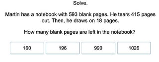 Three-Digit Subtraction and Two-Step Word Problems