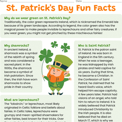 St. Patrick's Day Fun Facts