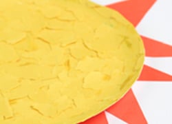 Preschool English Language Arts Activities: Paper Plate Art: Sunny Side Up!