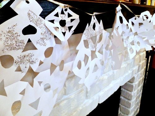 Create a Snowflake Garland!