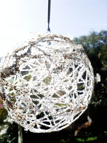 Make a Glittering String Ball