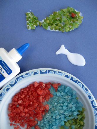 Make a Rock Salt Mosaic