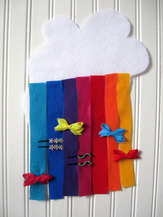 Rainbow Barrette Holder