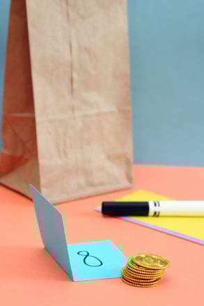Preschool Math Activities: Grab Bag Numbers: A Math Game